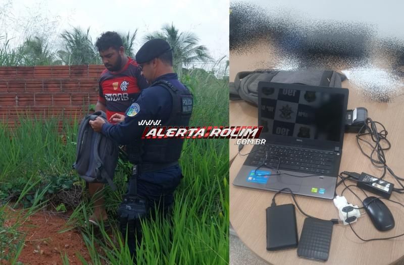 Objetos furtados foram recuperados pela PM em Rolim de Moura; um suspeito foi preso Objetos furtados foram recuperados pela PM em Rolim de Moura; um suspeito foi preso
