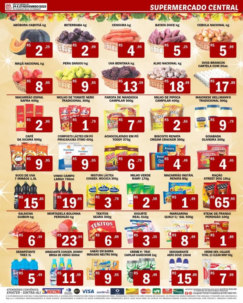 Promoção Supermercado Central, em Rolim de Moura Promoção Supermercado Central, em Rolim de Moura