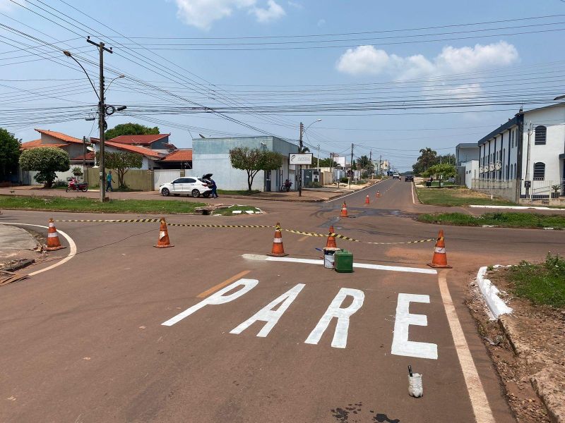 Após vários acidentes de trânsito no local, Barão de Melgaço passa ser preferencial no cruzamento com a Avenida Cuiabá, em Rolim de Moura