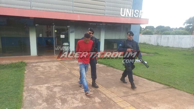 Acusado de roubo em Vilhena, com pena de quase 18 anos de prisão foi preso pela Polícia Militar em Rolim de Moura