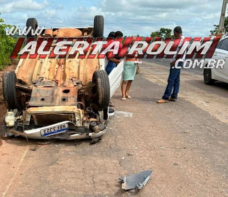 AGORA - Mais um capotamento foi registrado na RO 383, em Santa Luzia do Oeste AGORA - Mais um capotamento foi registrado na RO 383, em Santa Luzia do Oeste