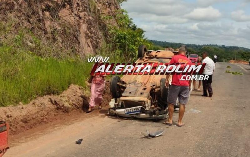 AGORA - Mais um capotamento foi registrado na RO 383, em Santa Luzia do Oeste AGORA - Mais um capotamento foi registrado na RO 383, em Santa Luzia do Oeste