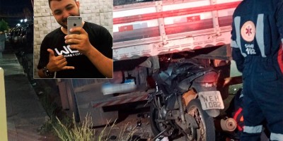 Delivery morreu após colisão na traseira de caminhão, em RO