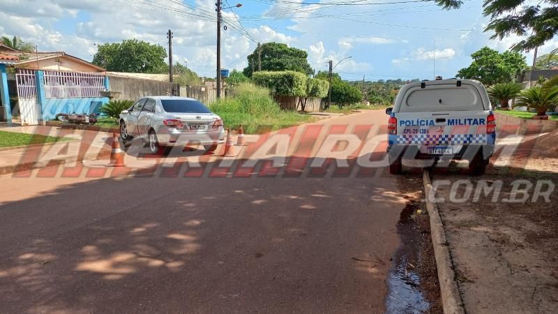 Segundo acidente de trânsito do dia deixou motociclista ferido, em Rolim de Moura Segundo acidente de trânsito do dia deixou motociclista ferido, em Rolim de Moura