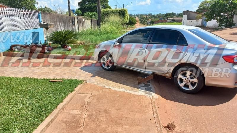 Segundo acidente de trânsito do dia deixou motociclista ferido, em Rolim de Moura Segundo acidente de trânsito do dia deixou motociclista ferido, em Rolim de Moura