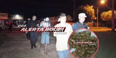 Dois homens, acusados de tráfico de drogas, foram presos pela equipe da PTRAN da PM em Rolim Moura Dois homens, acusados de tráfico de drogas, foram presos pela equipe da PTRAN da PM em Rolim Moura