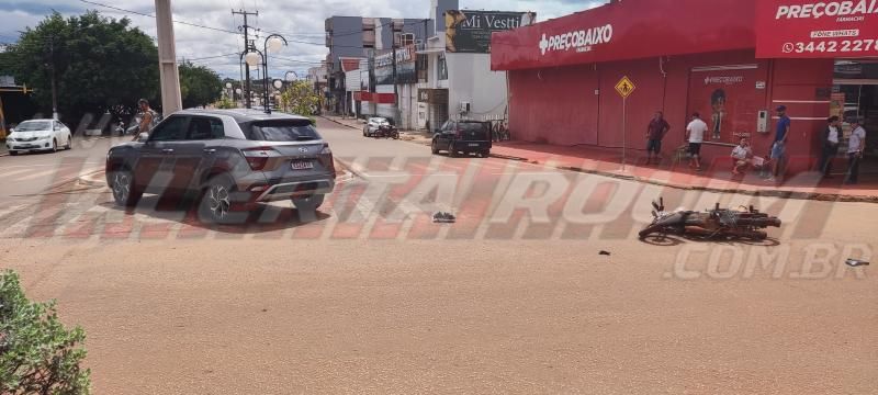 Outro acidente de trânsito foi registrado neste sábado, em Rolim de Moura Outro acidente de trânsito foi registrado neste sábado, em Rolim de Moura