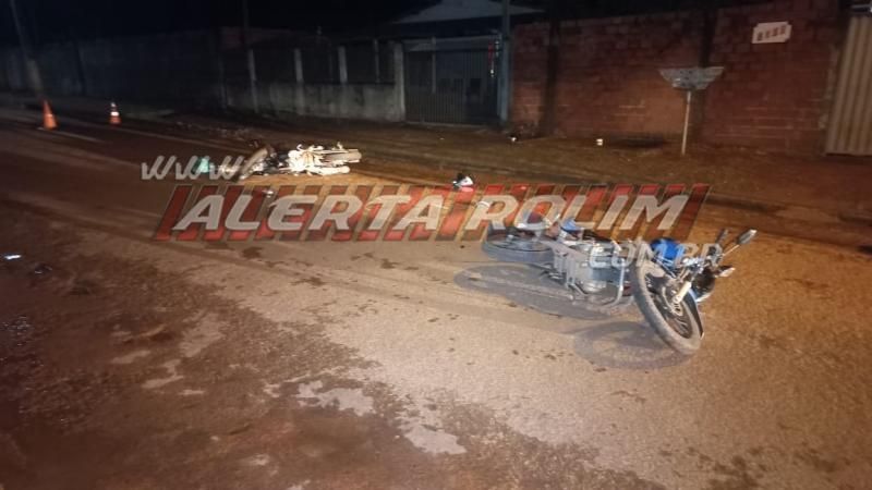Motociclista foi socorrido em estado grave após acidente no bairro Cidade Alta, em Rolim de Moura Motociclista foi socorrido em estado grave após acidente no bairro Cidade Alta, em Rolim de Moura