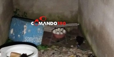 Polícia encontra crânio humano e galinha preta dentro de residência abandonada, em RO