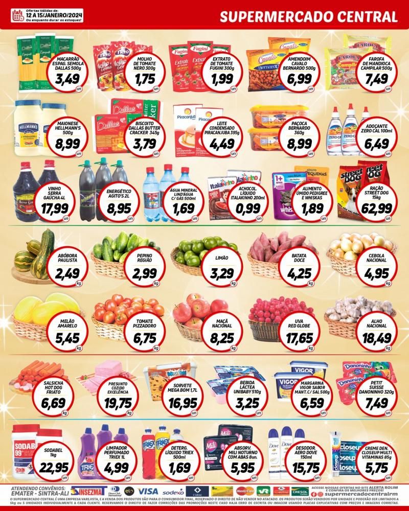 Promoção Supermercado Central, em Rolim de Moura Promoção Supermercado Central, em Rolim de Moura