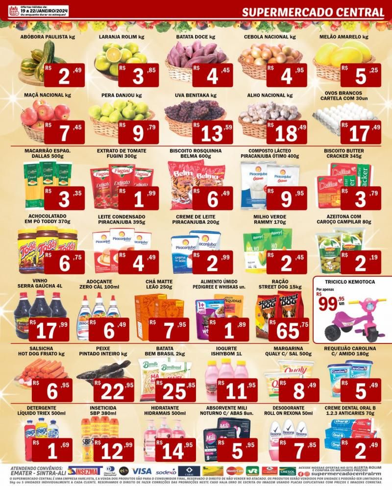 Promoção Supermercado Central, em Rolim de Moura Promoção Supermercado Central, em Rolim de Moura