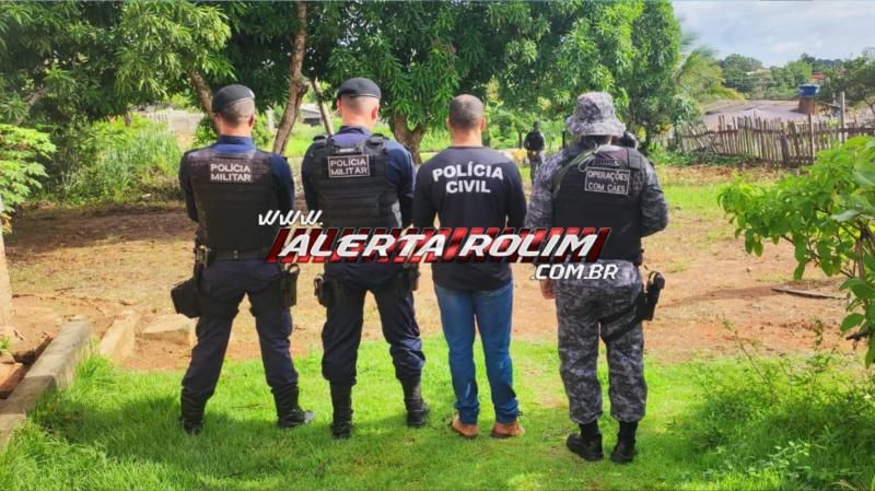 Vídeo - Homem monitorado por tornozeleira e acusado de crimes de tráfico de drogas, receptação e porte ilegal de arma foi preso pela PM e PC em Nova Brasilândia Vídeo - Homem monitorado por tornozeleira e acusado de crimes de tráfico de drogas, receptação e porte ilegal de arma foi preso pela PM e PC em Nova Brasilândia