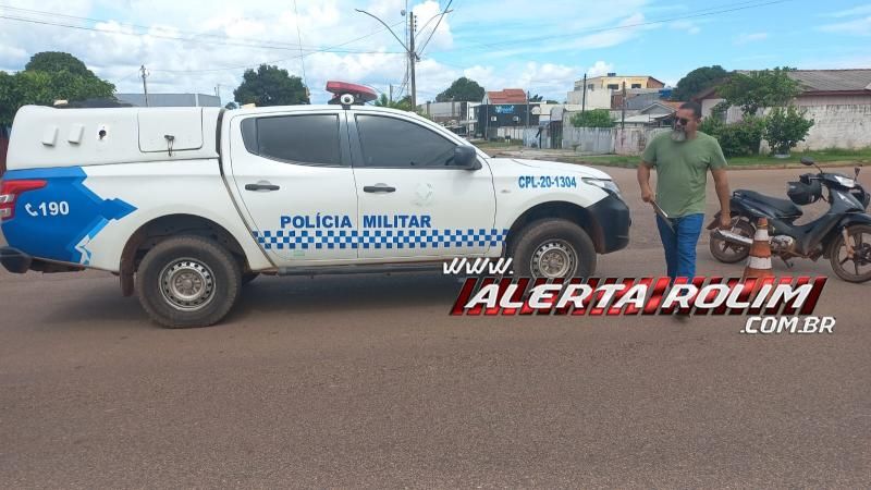 Acidente de trânsito envolvendo Biz e caminhonete deixou mulher ferida nesta tarde, em Rolim de Moura Acidente de trânsito envolvendo Biz e caminhonete deixou mulher ferida nesta tarde, em Rolim de Moura