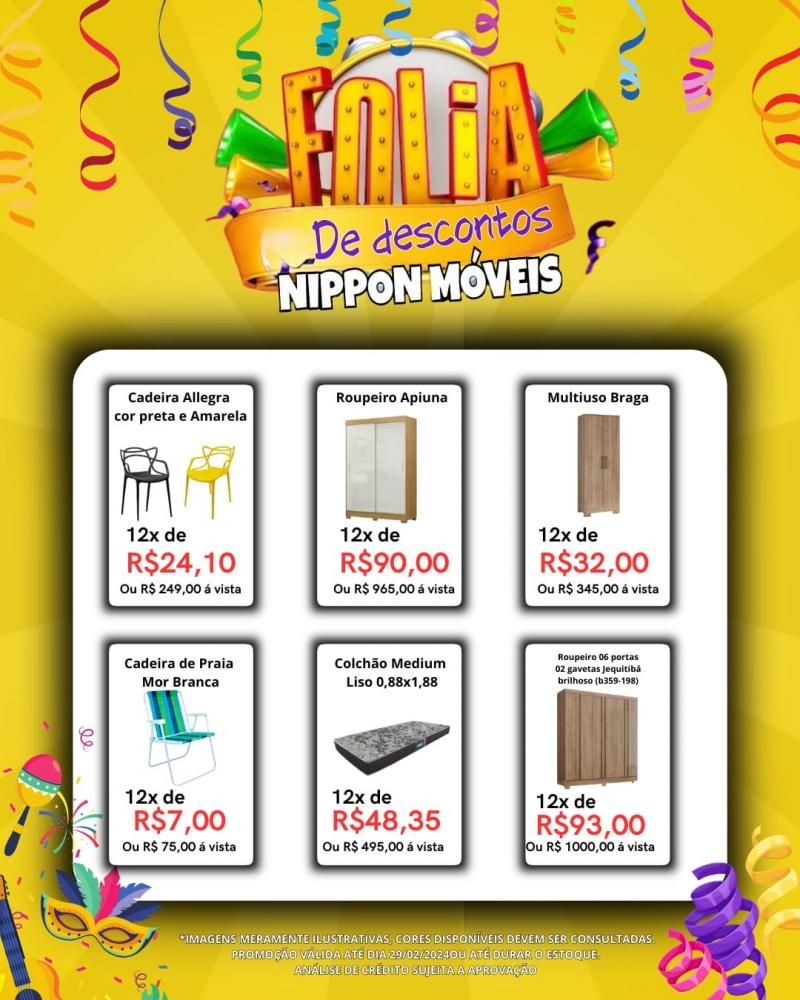 Folia de descontos Nippon Móveis em Rolim de Moura Folia de descontos Nippon Móveis em Rolim de Moura