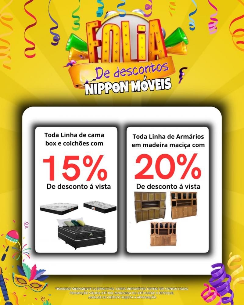 Folia de descontos Nippon Móveis em Rolim de Moura Folia de descontos Nippon Móveis em Rolim de Moura