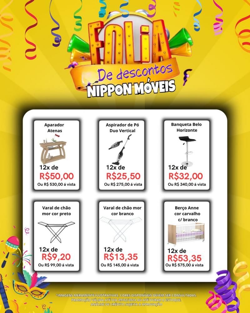 Folia de descontos Nippon Móveis em Rolim de Moura Folia de descontos Nippon Móveis em Rolim de Moura