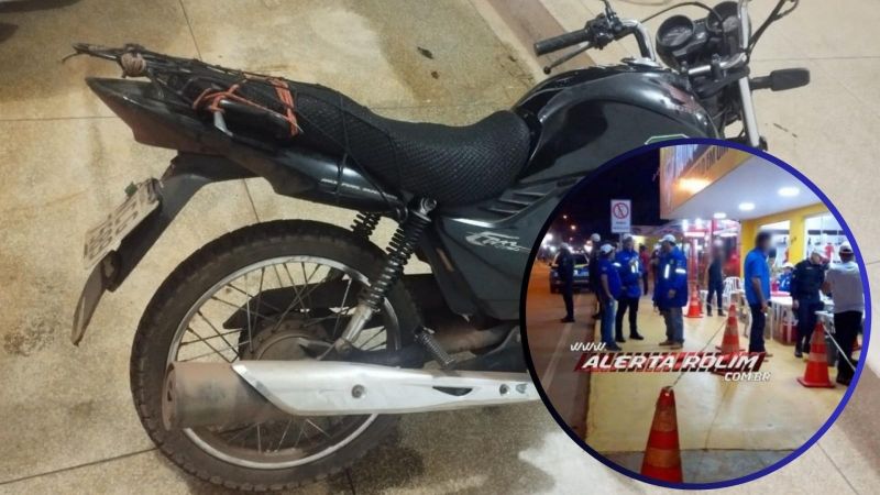 Moto roubada há quase 03 anos em Porto Velho foi recuperada durante Operação Lei Seca, realizada pela PM e DETRAN em Rolim de Moura Moto roubada há quase 03 anos em Porto Velho foi recuperada durante Operação Lei Seca, realizada pela PM e DETRAN em Rolim de Moura
