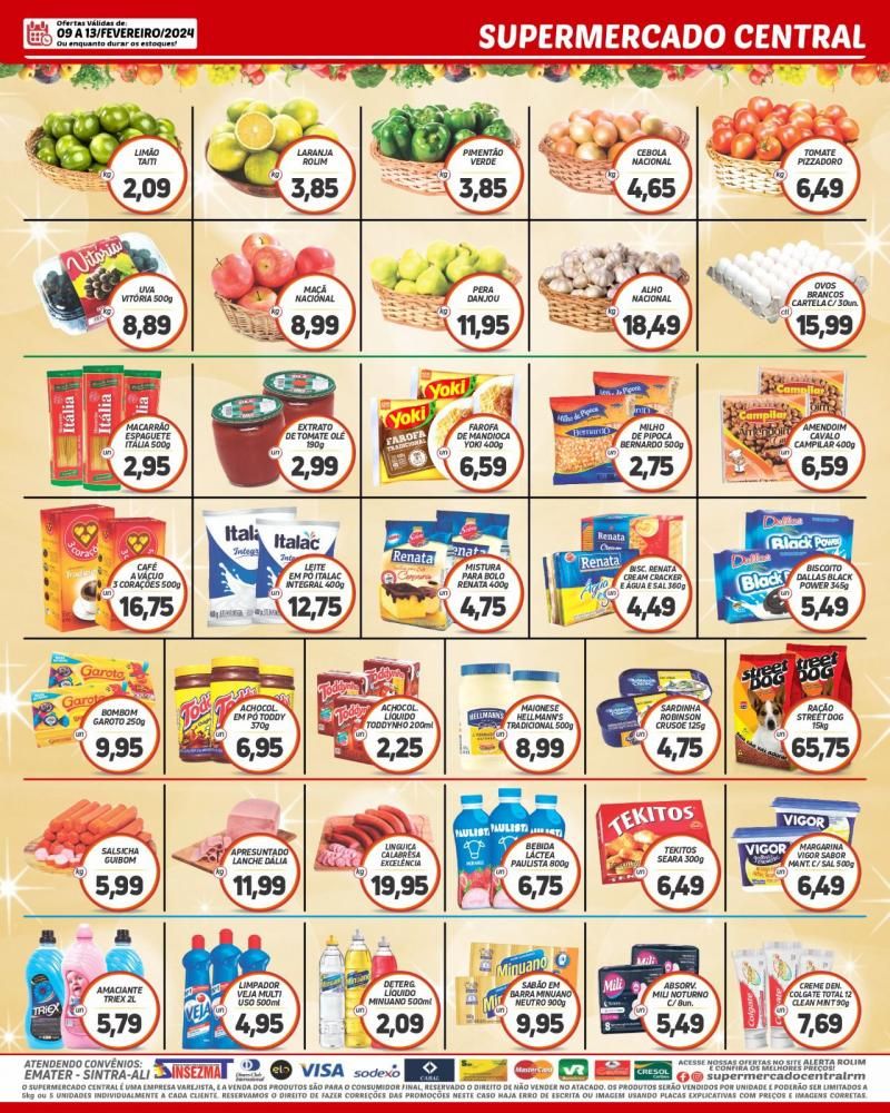 Promoção do supermercado central de Rolim de Moura Promoção do supermercado central de Rolim de Moura