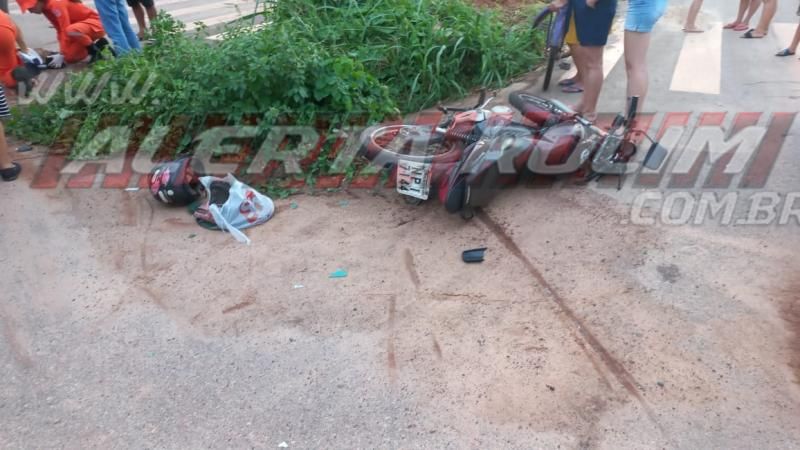 Segundo acidente de trânsito do dia em Rolim de Moura resultou em duas vítimas com fratura Segundo acidente de trânsito do dia em Rolim de Moura resultou em duas vítimas com fratura