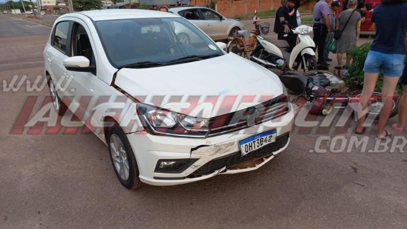 Segundo acidente de trânsito do dia em Rolim de Moura resultou em duas vítimas com fratura Segundo acidente de trânsito do dia em Rolim de Moura resultou em duas vítimas com fratura