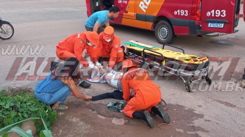 Segundo acidente de trânsito do dia em Rolim de Moura resultou em duas vítimas com fratura Segundo acidente de trânsito do dia em Rolim de Moura resultou em duas vítimas com fratura