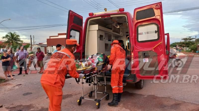 Segundo acidente de trânsito do dia em Rolim de Moura resultou em duas vítimas com fratura Segundo acidente de trânsito do dia em Rolim de Moura resultou em duas vítimas com fratura