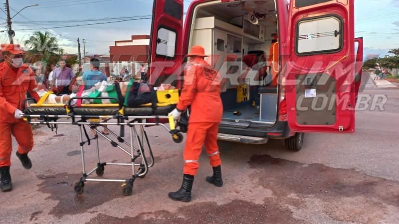 Segundo acidente de trânsito do dia em Rolim de Moura resultou em duas vítimas com fratura Segundo acidente de trânsito do dia em Rolim de Moura resultou em duas vítimas com fratura