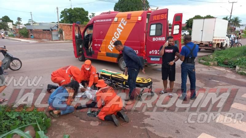 Segundo acidente de trânsito do dia em Rolim de Moura resultou em duas vítimas com fratura Segundo acidente de trânsito do dia em Rolim de Moura resultou em duas vítimas com fratura
