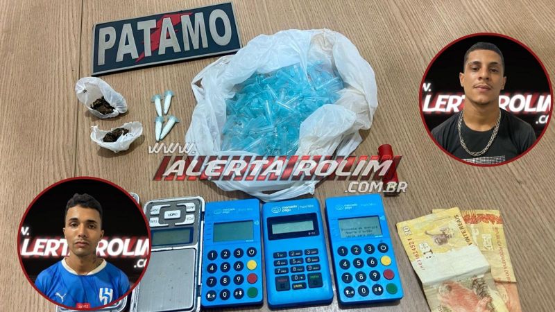 Vídeo - Equipe do PATAMO da PM prendeu dois indivíduos por tráfico de drogas, na modalidade delivery, em Rolim de Moura Vídeo - Equipe do PATAMO da PM prendeu dois indivíduos por tráfico de drogas, na modalidade delivery, em Rolim de Moura