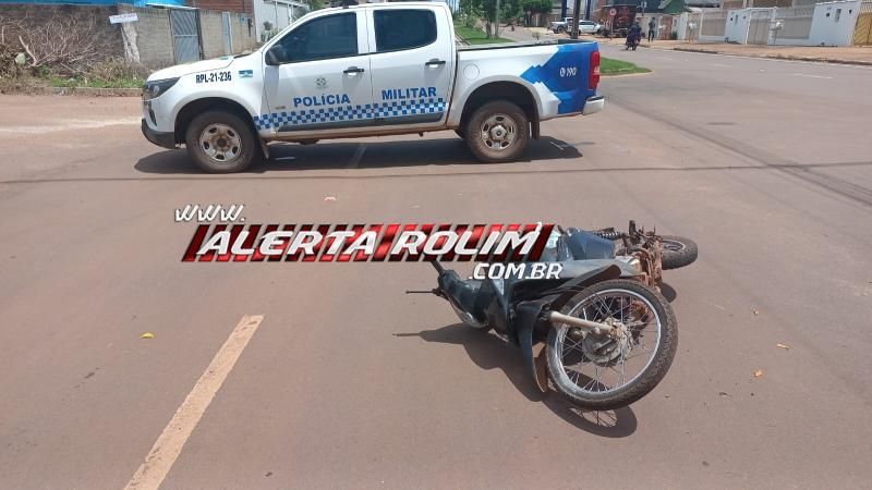 Acidente envolvendo carro e moto nesta tarde deixou uma pessoa ferida, em Rolim de Moura Acidente envolvendo carro e moto nesta tarde deixou uma pessoa ferida, em Rolim de Moura
