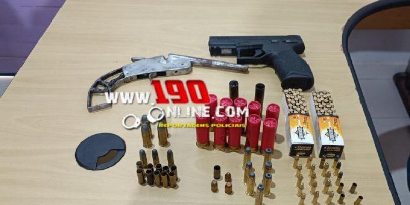 Ação conjunta entre PM,PC e PP resultou na apreensão de armas e munições, em Alta Floresta  Ação conjunta entre PM,PC e PP resultou na apreensão de armas e munições, em Alta Floresta