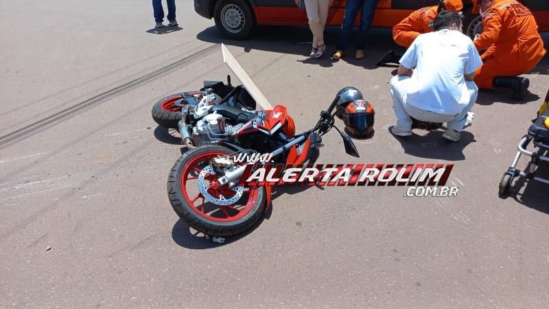 Acidente envolvendo moto e caminhonete deixou uma pessoa ferida nesta manhã, em Rolim de Moura Acidente envolvendo moto e caminhonete deixou uma pessoa ferida nesta manhã, em Rolim de Moura