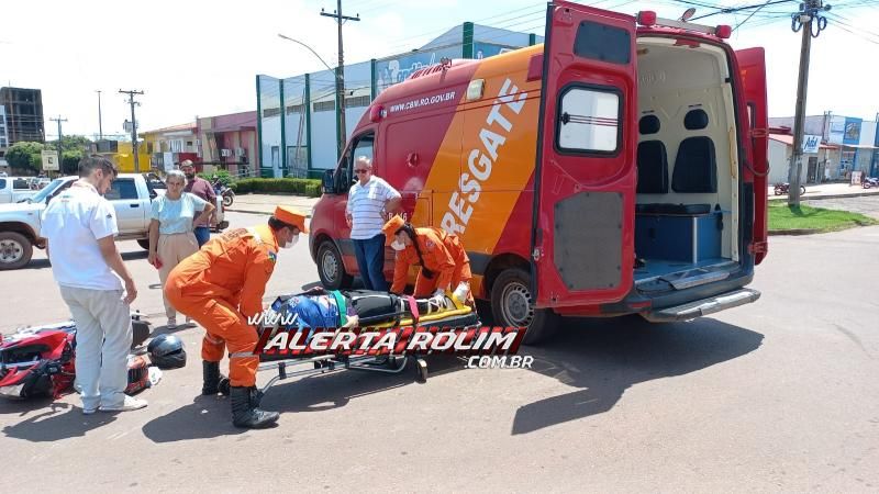 Acidente envolvendo moto e caminhonete deixou uma pessoa ferida nesta manhã, em Rolim de Moura Acidente envolvendo moto e caminhonete deixou uma pessoa ferida nesta manhã, em Rolim de Moura