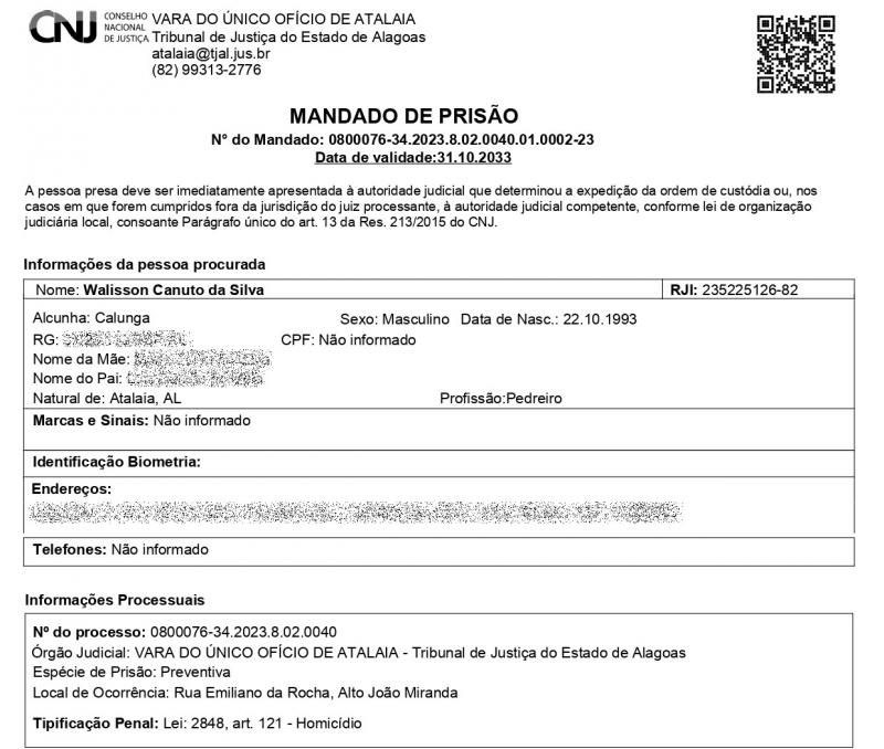 Acusado de homicídio em Alagoas foi preso pela PM no Estado do Paraná, através de informações da PM em Rolim de Moura/RO Acusado de homicídio em Alagoas foi preso pela PM no Estado do Paraná, através de informações da PM em Rolim de Moura/RO