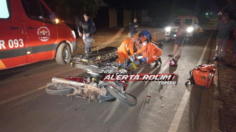 Delivery e condutor de Biz ficaram feridos após colisão frontal no bairro Beira Rio, em Rolim de Moura Delivery e condutor de Biz ficaram feridos após colisão frontal no bairro Beira Rio, em Rolim de Moura