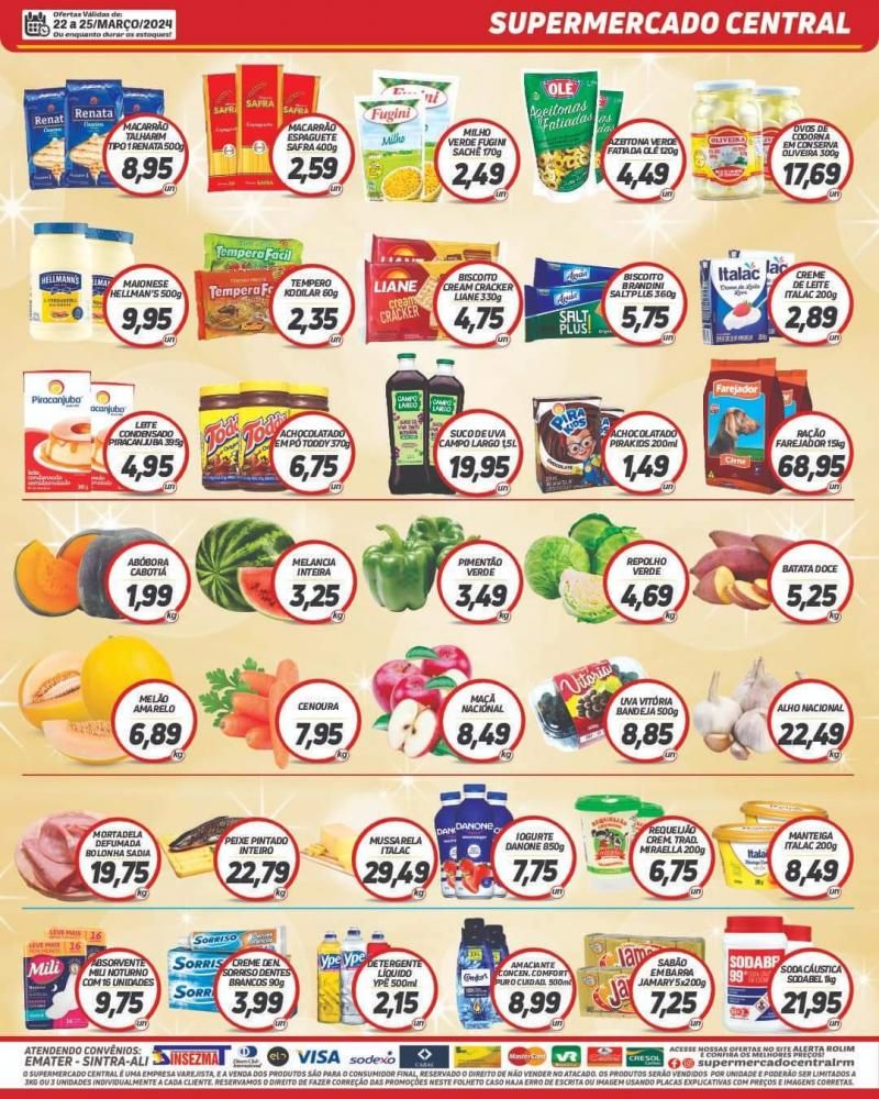 Ofertas Supermercado Central de Rolim de Moura Ofertas Supermercado Central de Rolim de Moura