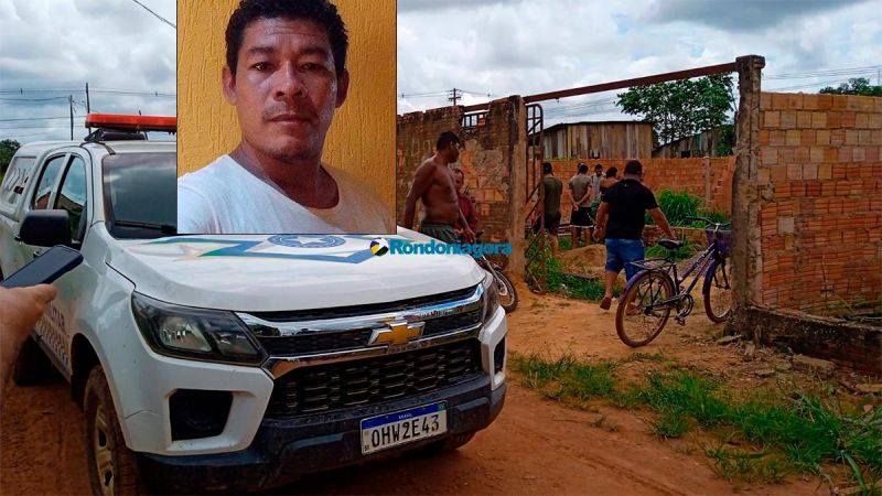 Pedreiro foi assassinado a tiros , em RO Pedreiro foi assassinado a tiros , em RO
