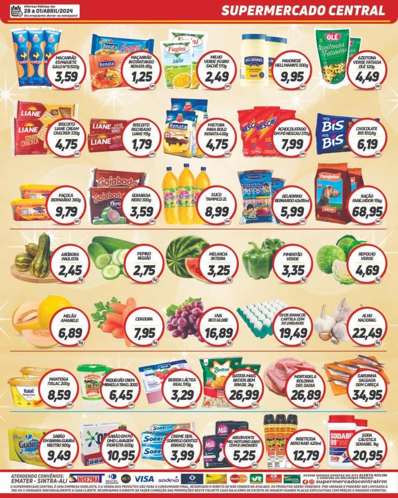Promoção Supermercado Central, em Rolim de Moura Promoção Supermercado Central, em Rolim de Moura