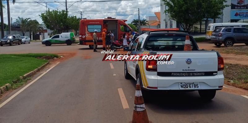 Terceiro acidente de trânsito do dia deixou uma pessoa ferida, em Rolim de Moura Terceiro acidente de trânsito do dia deixou uma pessoa ferida, em Rolim de Moura