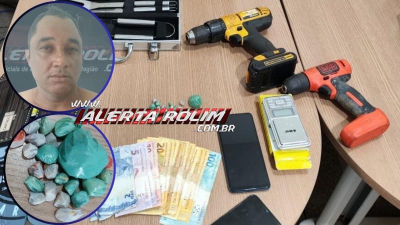 Vídeo - Acusado de tráfico de drogas foi preso durante trabalho em conjunto da PM e PC em Rolim de Moura; vários objetos de procedência duvidosa foram apreendidos Vídeo - Acusado de tráfico de drogas foi preso durante trabalho em conjunto da PM e PC em Rolim de Moura; vários objetos de procedência duvidosa foram apreendidos