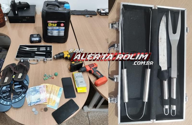 Vídeo - Acusado de tráfico de drogas foi preso durante trabalho em conjunto da PM e PC em Rolim de Moura; vários objetos de procedência duvidosa foram apreendidos Vídeo - Acusado de tráfico de drogas foi preso durante trabalho em conjunto da PM e PC em Rolim de Moura; vários objetos de procedência duvidosa foram apreendidos