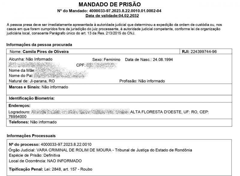 Vídeo - Mulher, acusada de crime de roubo foi presa pela equipe do PATAMO da PM, em Rolim de Moura Vídeo - Mulher, acusada de crime de roubo foi presa pela equipe do PATAMO da PM, em Rolim de Moura
