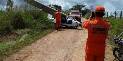 Avião de pequeno porte faz pouso forçado na área rural de Ouro Preto do Oeste