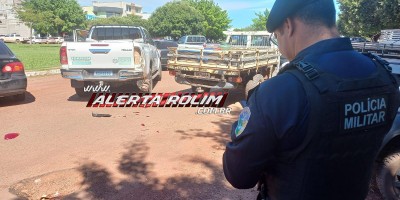 Polícia Militar registrou acidente de trânsito nessa manhã, em Rolim de Moura