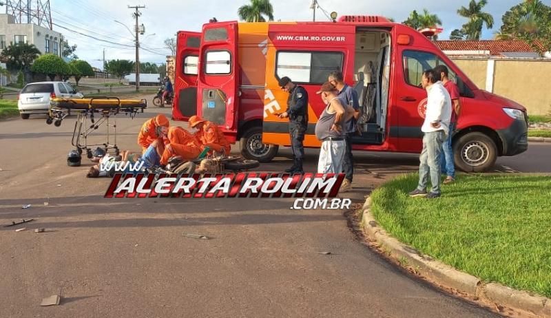 Grave acidente de trânsito foi registrado nessa manhã no Centro de Rolim de Moura Grave acidente de trânsito foi registrado nessa manhã no Centro de Rolim de Moura
