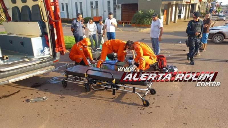 Grave acidente de trânsito foi registrado nessa manhã no Centro de Rolim de Moura Grave acidente de trânsito foi registrado nessa manhã no Centro de Rolim de Moura