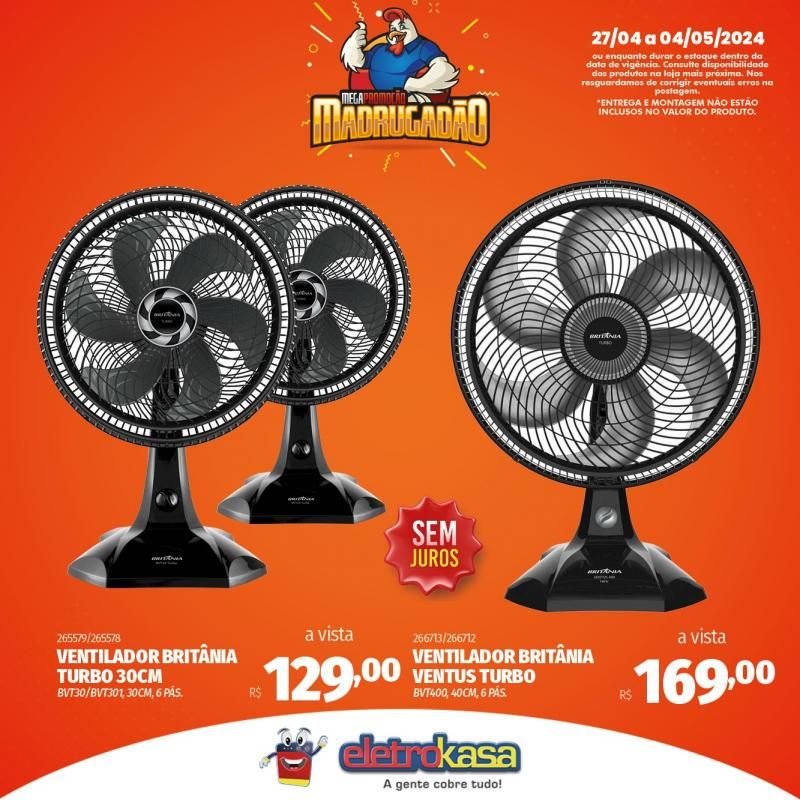 Megapromoção MADRUGADÃO nas Lojas ELETROKASA, em Rolim de Moura Megapromoção MADRUGADÃO nas Lojas ELETROKASA, em Rolim de Moura