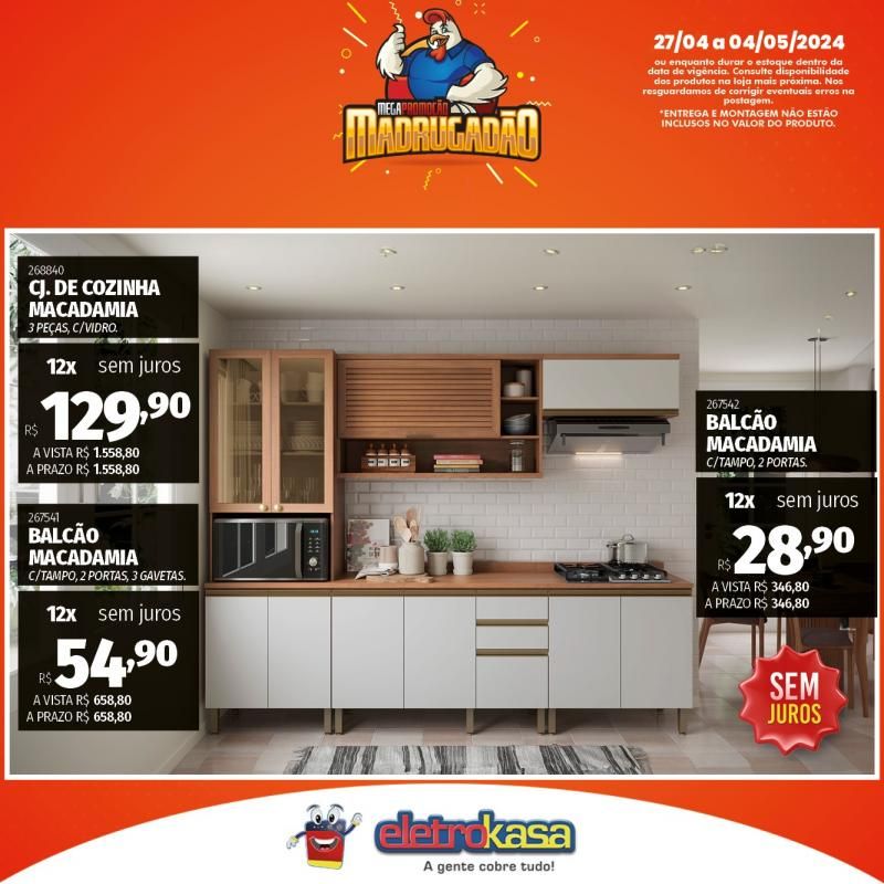 Megapromoção MADRUGADÃO nas Lojas ELETROKASA, em Rolim de Moura Megapromoção MADRUGADÃO nas Lojas ELETROKASA, em Rolim de Moura
