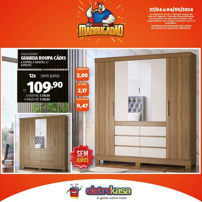 Megapromoção MADRUGADÃO nas Lojas ELETROKASA, em Rolim de Moura Megapromoção MADRUGADÃO nas Lojas ELETROKASA, em Rolim de Moura