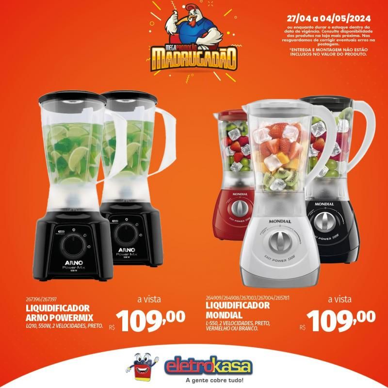 Megapromoção MADRUGADÃO nas Lojas ELETROKASA, em Rolim de Moura Megapromoção MADRUGADÃO nas Lojas ELETROKASA, em Rolim de Moura